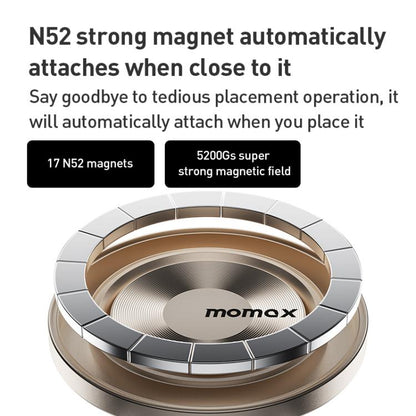 MOMAX CM35 1-Move Relaxaire Aluminum Alloy Magnetic Car Aromatherapy Holder(Dark Grey) - Universal Car Holders by MOMAX | Online Shopping UK | buy2fix
