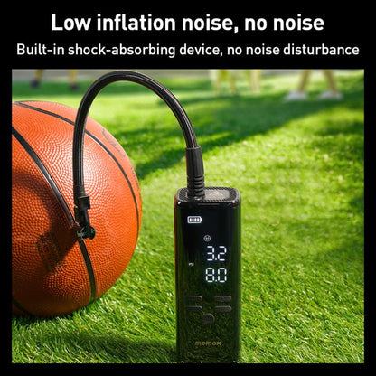 MOMAX CR16D 1-Move Support Car Digital Display Portable Smart Electric Wireless Air Pump(Black) - Inflatable Pump by MOMAX | Online Shopping UK | buy2fix