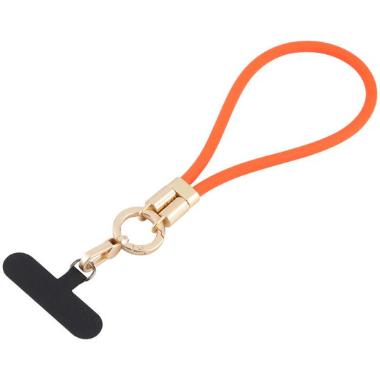 Adjustable Silicone Phone Anti-lost Short Lanyard(Orange) - Lanyards & Wrist Straps by buy2fix | Online Shopping UK | buy2fix