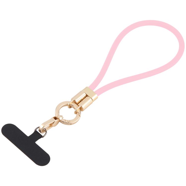 Adjustable Silicone Phone Anti-lost Short Lanyard(Pink) - Lanyards & Wrist Straps by buy2fix | Online Shopping UK | buy2fix