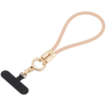Adjustable Silicone Phone Anti-lost Short Lanyard(Gold) - Lanyards & Wrist Straps by buy2fix | Online Shopping UK | buy2fix