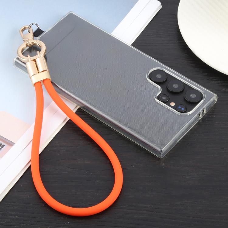 Adjustable Silicone Phone Anti-lost Short Lanyard(Yellow) - Lanyards & Wrist Straps by buy2fix | Online Shopping UK | buy2fix