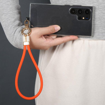 Adjustable Silicone Phone Anti-lost Short Lanyard(Gold) - Lanyards & Wrist Straps by buy2fix | Online Shopping UK | buy2fix