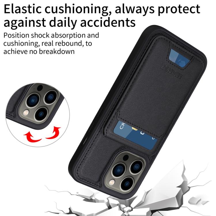 For iPhone 13 Pro BETOPNICE Vertical Flip Detachable MagSafe Wallet Phone Case(Black) - iPhone 13 Pro Cases by BETOPNICE | Online Shopping UK | buy2fix