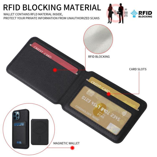 For iPhone 12 Pro Max BETOPNICE Vertical Flip Detachable MagSafe Wallet Phone Case(Black) - iPhone 12 Pro Max Cases by BETOPNICE | Online Shopping UK | buy2fix
