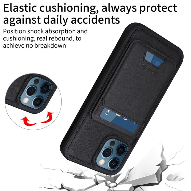 For iPhone 12 Pro Max BETOPNICE Vertical Flip Detachable MagSafe Wallet Phone Case(Black) - iPhone 12 Pro Max Cases by BETOPNICE | Online Shopping UK | buy2fix