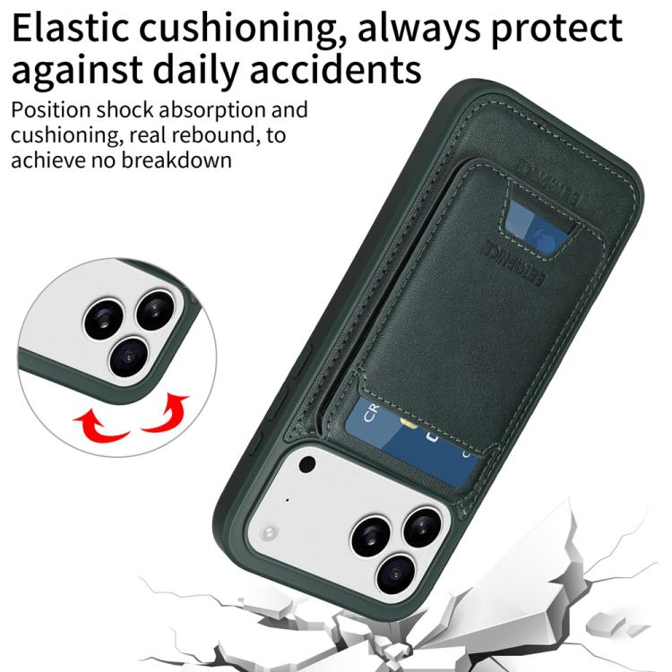 For iPhone 17 Pro Max BETOPNICE Vertical Flip Detachable MagSafe Wallet Phone Case(Green) - iPhone 17 Pro Max Cases by BETOPNICE | Online Shopping UK | buy2fix