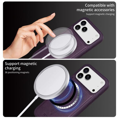 For iPhone 17 Pro Max BETOPNICE Vertical Flip Detachable MagSafe Wallet Phone Case(Purple) - iPhone 17 Pro Max Cases by BETOPNICE | Online Shopping UK | buy2fix