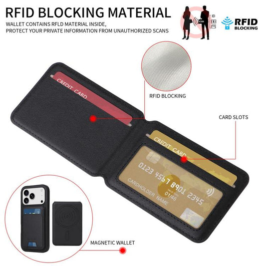 For iPhone 17 Pro BETOPNICE Vertical Flip Detachable MagSafe Wallet Phone Case(Black) - iPhone 17 Pro Cases by BETOPNICE | Online Shopping UK | buy2fix