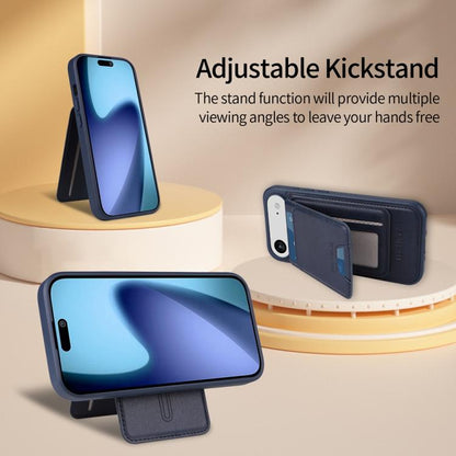 For iPhone Air BETOPNICE Vertical Flip Detachable MagSafe Wallet Phone Case(Blue) - iPhone Air Cases by BETOPNICE | Online Shopping UK | buy2fix