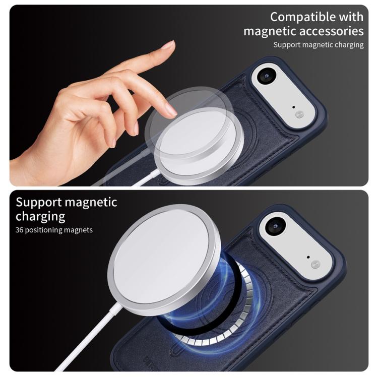 For iPhone Air BETOPNICE Vertical Flip Detachable MagSafe Wallet Phone Case(Blue) - iPhone Air Cases by BETOPNICE | Online Shopping UK | buy2fix