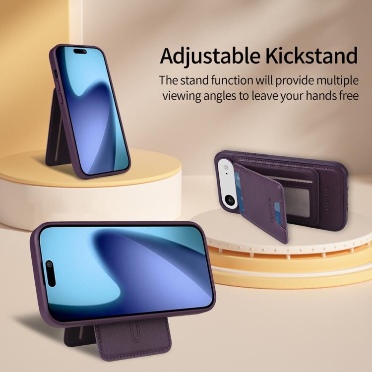 For iPhone Air BETOPNICE Vertical Flip Detachable MagSafe Wallet Phone Case(Purple) - iPhone Air Cases by BETOPNICE | Online Shopping UK | buy2fix