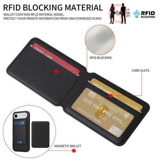For iPhone Air BETOPNICE Vertical Flip Detachable MagSafe Wallet Phone Case(Black) - iPhone Air Cases by BETOPNICE | Online Shopping UK | buy2fix