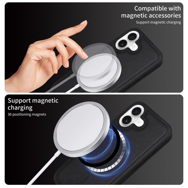 For iPhone 17 BETOPNICE Vertical Flip Detachable MagSafe Wallet Phone Case(Black) - iPhone 17 Cases by BETOPNICE | Online Shopping UK | buy2fix