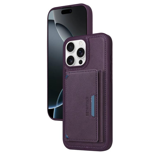 For iPhone 16 Pro Max BETOPNICE Horizontal Flip Detachable MagSafe Wallet Phone Case(Purple)