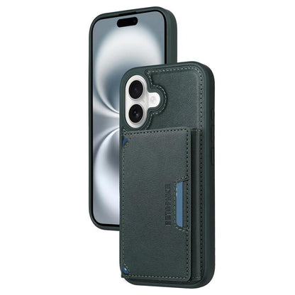 For iPhone 16 BETOPNICE Horizontal Flip Detachable MagSafe Wallet Phone Case(Green) - iPhone 16 Cases by BETOPNICE | Online Shopping UK | buy2fix