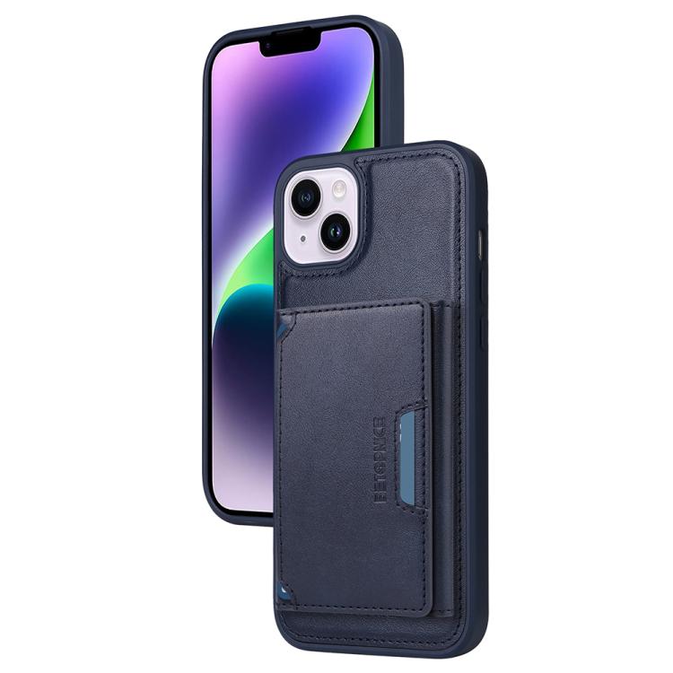 For iPhone 14 Plus BETOPNICE Horizontal Flip Detachable MagSafe Wallet Phone Case(Blue) - iPhone 14 Plus Cases by BETOPNICE | Online Shopping UK | buy2fix