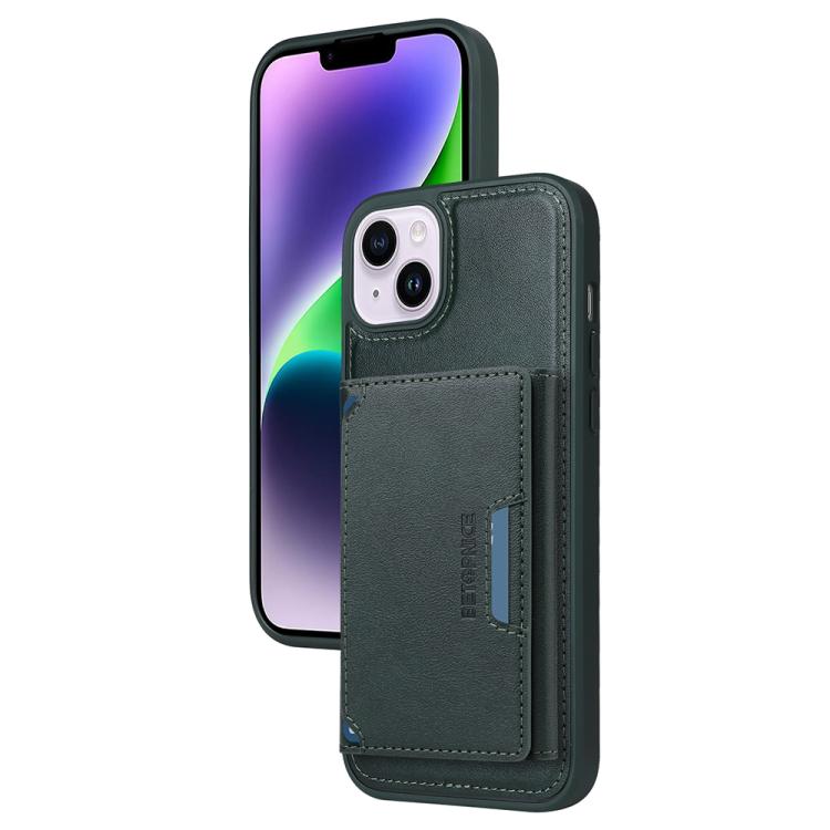 For iPhone 14 Plus BETOPNICE Horizontal Flip Detachable MagSafe Wallet Phone Case(Green) - iPhone 14 Plus Cases by BETOPNICE | Online Shopping UK | buy2fix