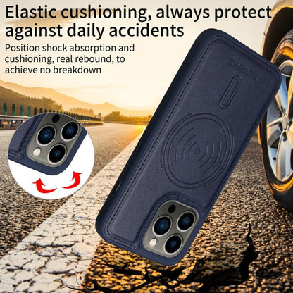 For iPhone 13 Pro BETOPNICE Horizontal Flip Detachable MagSafe Wallet Phone Case(Blue) - iPhone 13 Pro Cases by BETOPNICE | Online Shopping UK | buy2fix