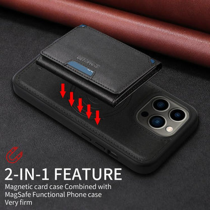For iPhone 13 Pro BETOPNICE Horizontal Flip Detachable MagSafe Wallet Phone Case(Black) - iPhone 13 Pro Cases by BETOPNICE | Online Shopping UK | buy2fix