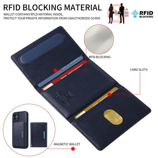 For iPhone 11 BETOPNICE Horizontal Flip Detachable MagSafe Wallet Phone Case(Blue) - iPhone 11 Cases by BETOPNICE | Online Shopping UK | buy2fix