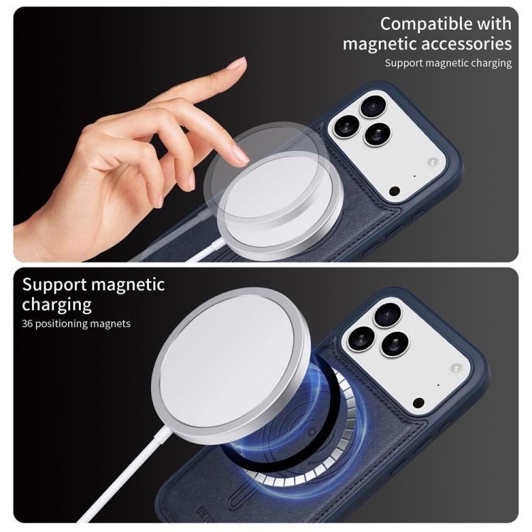 For iPhone 17 Pro Max BETOPNICE Horizontal Flip Detachable MagSafe Wallet Phone Case(Blue) - iPhone 17 Pro Max Cases by BETOPNICE | Online Shopping UK | buy2fix