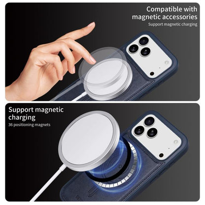 For iPhone 17 Pro Max BETOPNICE Horizontal Flip Detachable MagSafe Wallet Phone Case(Blue) - iPhone 17 Pro Max Cases by BETOPNICE | Online Shopping UK | buy2fix