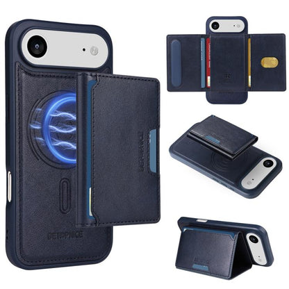 For iPhone Air BETOPNICE Horizontal Flip Detachable MagSafe Wallet Phone Case(Blue) - iPhone Air Cases by BETOPNICE | Online Shopping UK | buy2fix