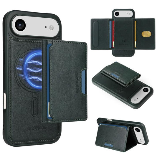 For iPhone Air BETOPNICE Horizontal Flip Detachable MagSafe Wallet Phone Case(Green) - iPhone Air Cases by BETOPNICE | Online Shopping UK | buy2fix