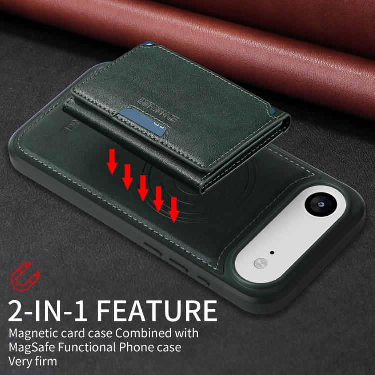 For iPhone Air BETOPNICE Horizontal Flip Detachable MagSafe Wallet Phone Case(Green) - iPhone Air Cases by BETOPNICE | Online Shopping UK | buy2fix