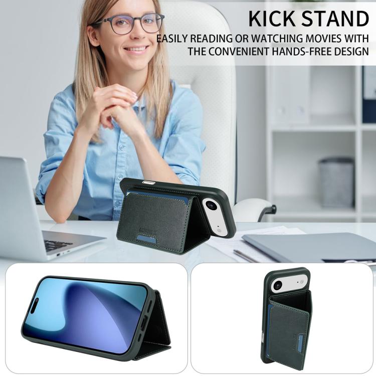 For iPhone Air BETOPNICE Horizontal Flip Detachable MagSafe Wallet Phone Case(Green) - iPhone Air Cases by BETOPNICE | Online Shopping UK | buy2fix
