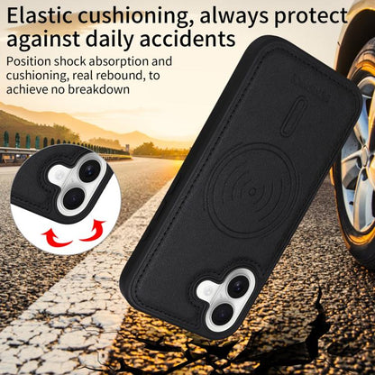 For iPhone 17 BETOPNICE Horizontal Flip Detachable MagSafe Wallet Phone Case(Black) - iPhone 17 Cases by BETOPNICE | Online Shopping UK | buy2fix