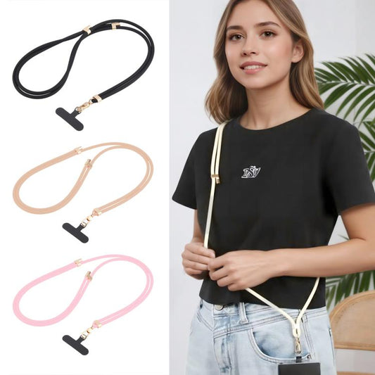 Adjustable Liquid Silicone Phone Anti-lost Long Lanyard(Yellow) - Lanyards & Wrist Straps by buy2fix | Online Shopping UK | buy2fix