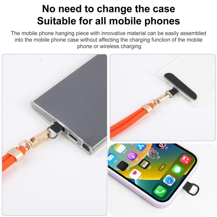 Adjustable Liquid Silicone Phone Anti-lost Long Lanyard(Yellow) - Lanyards & Wrist Straps by buy2fix | Online Shopping UK | buy2fix