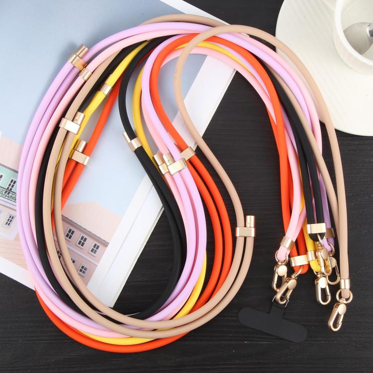 Adjustable Liquid Silicone Phone Anti-lost Long Lanyard(Pink) - Lanyards & Wrist Straps by buy2fix | Online Shopping UK | buy2fix