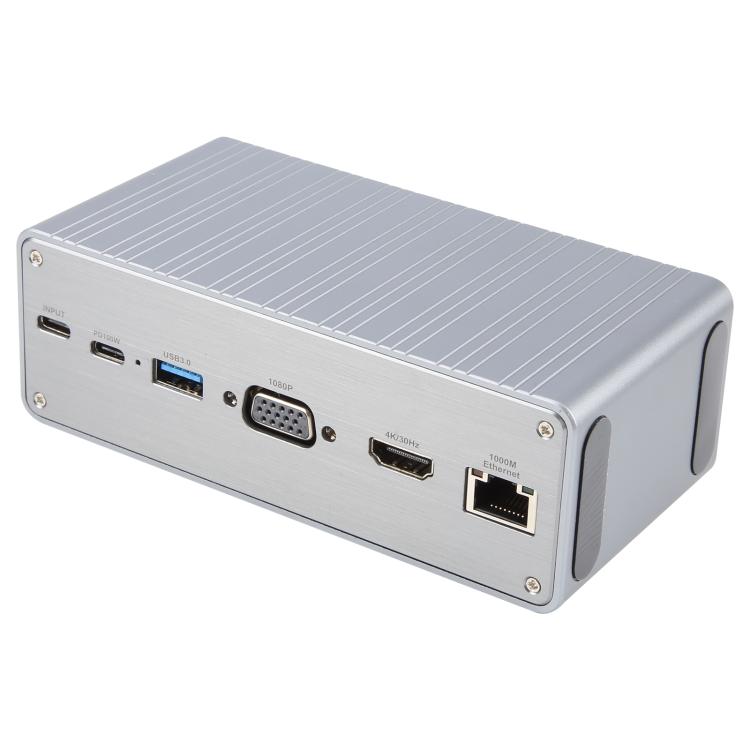 BYL2428 13 in 1 USB-C / Type-C HUB Adapter Docking Station Support 4K PD100W(Grey) - USB HUB by buy2fix | Online Shopping UK | buy2fix