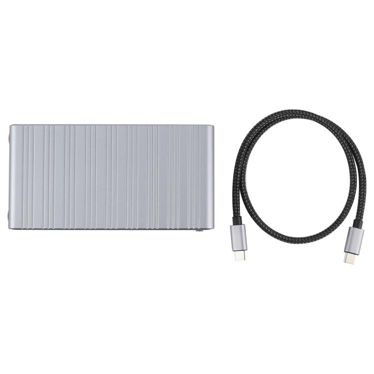 BYL2428 13 in 1 USB-C / Type-C HUB Adapter Docking Station Support 4K PD100W(Grey) - USB HUB by buy2fix | Online Shopping UK | buy2fix