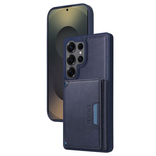 For Samsung Galaxy S25 Ultra 5G BETOPNICE Horizontal Flip Detachable MagSafe Wallet Phone Case(Blue)