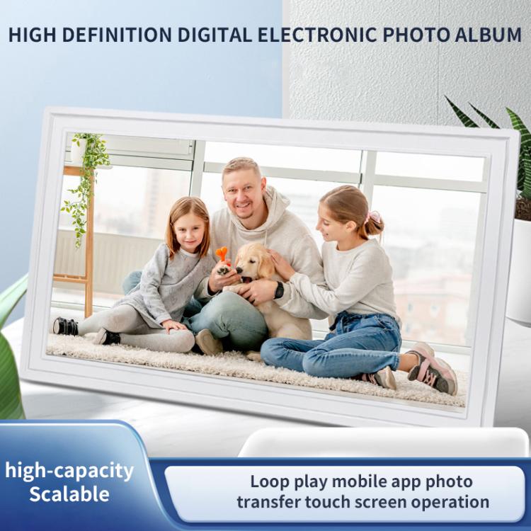 21.5 inch LCD Display Cloud Photo Frame 1G+32GB 3326C Quad-Core CPU Android 7.0, Plug:AU Plug(White) - 15 inch Above by buy2fix | Online Shopping UK | buy2fix