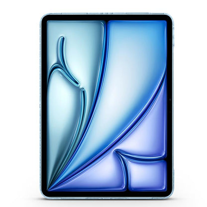 For iPad Air 13 2024 / 2025 Folding Magnetic Holder Acrylic Leather Back Tablet Case(Sky Blue) - iPad Air 13 2025 / 2024 Cases by buy2fix | Online Shopping UK | buy2fix