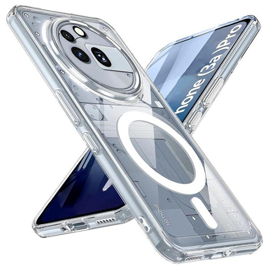For Nothing Phone 3a Pro Crystal Clear Magnetic Shockproof Phone Case