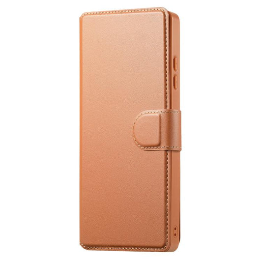 For Samsung Galaxy S25 Ultra 5G CaseNeo Finger Grip Strap MagSafe Leather Phone Case(Brown) - Galaxy S25 Ultra 5G Cases by CaseNeo | Online Shopping UK | buy2fix