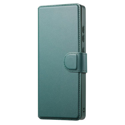 For Samsung Galaxy S25 Ultra 5G CaseNeo Finger Grip Strap MagSafe Leather Phone Case(Green) - Galaxy S25 Ultra 5G Cases by CaseNeo | Online Shopping UK | buy2fix