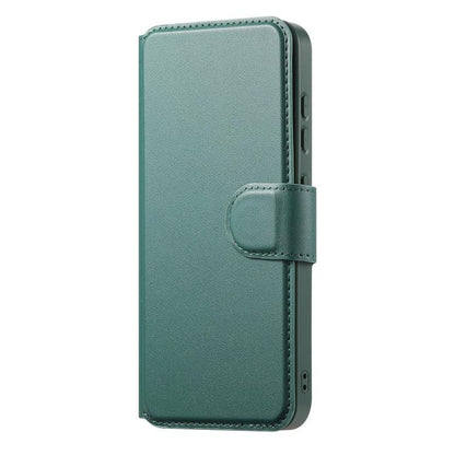For Samsung Galaxy S25 / S24 5G CaseNeo Finger Grip Strap MagSafe Leather Phone Case(Green) - Galaxy S25 5G Cases by CaseNeo | Online Shopping UK | buy2fix
