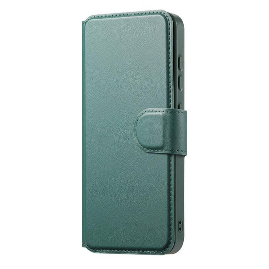 For Samsung Galaxy S25 / S24 5G CaseNeo Finger Grip Strap MagSafe Leather Phone Case(Green) - Galaxy S25 5G Cases by CaseNeo | Online Shopping UK | buy2fix