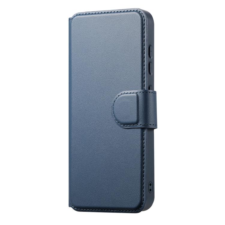 For Samsung Galaxy S25 / S24 5G CaseNeo Finger Grip Strap MagSafe Leather Phone Case(Blue) - Galaxy S25 5G Cases by CaseNeo | Online Shopping UK | buy2fix