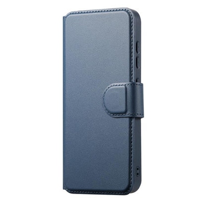 For Samsung Galaxy S25 / S24 5G CaseNeo Finger Grip Strap MagSafe Leather Phone Case(Blue) - Galaxy S25 5G Cases by CaseNeo | Online Shopping UK | buy2fix