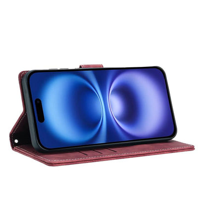 For iPhone Air Mandala Embossed Retro Frosted Leather Phone Case(Red) - iPhone Air Cases by buy2fix | Online Shopping UK | buy2fix