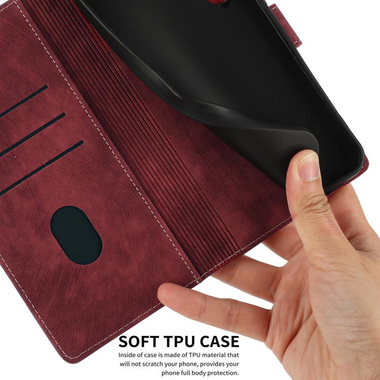 For iPhone Air Mandala Embossed Retro Frosted Leather Phone Case(Red) - iPhone Air Cases by buy2fix | Online Shopping UK | buy2fix