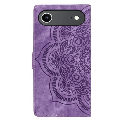 For iPhone Air Mandala Embossed Retro Frosted Leather Phone Case(Purple) - iPhone Air Cases by buy2fix | Online Shopping UK | buy2fix